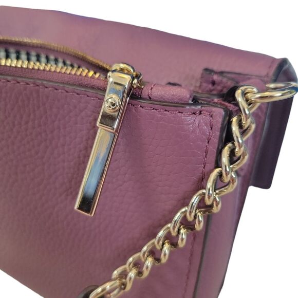 Kate Spade designer Oakwood Street Corin Purple Pebbled Leather Crossbody Bag - Picture 7 of 12